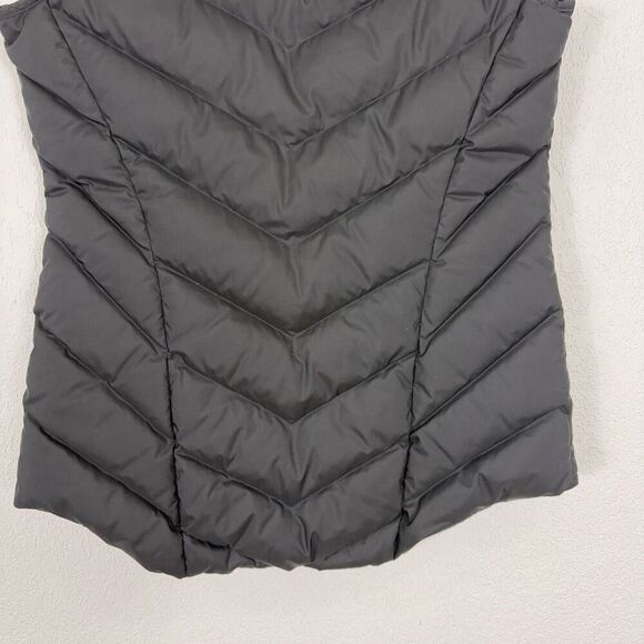 Athleta Black Fleece and Puffer Zip Up Winter Vest with Pockets Size Small - Picture 8 of 9